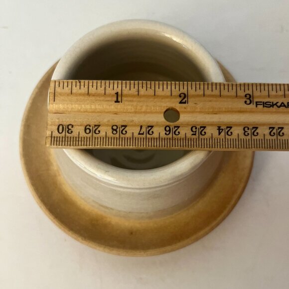 Ceramic Butter Bell Crock Dish Studio Art Pottery Signed - Picture 7 of 13